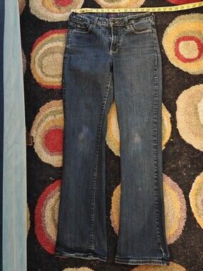 NYDJ Women's Dark Blue Marilyn Boor Cut Jeans